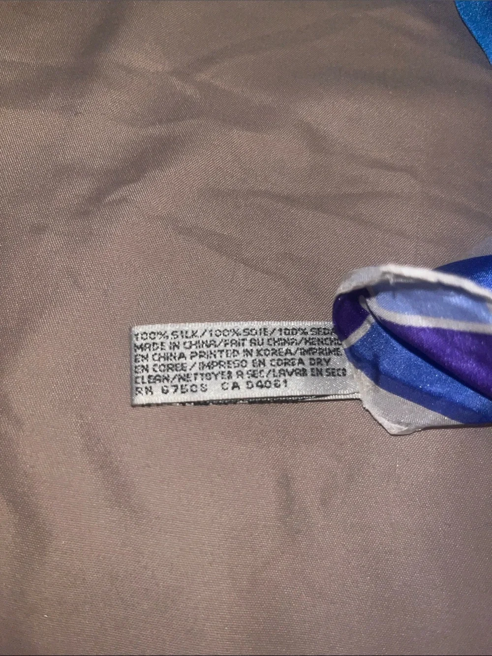 Vintage 2000s Elaine Gold Collection XIIX Ltd. Geometric Silk Scarf Abstract